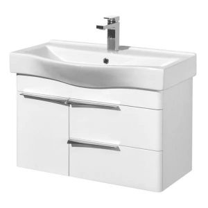 Тумба подвесная Aquaton Беверли 80 с раковиной Беверли Белый глянцевый 1A2355K0BV010 Тумба подвесная Aquaton Беверли 80 с раковиной Беверли Белый глянцевый 1A2355K0BV010