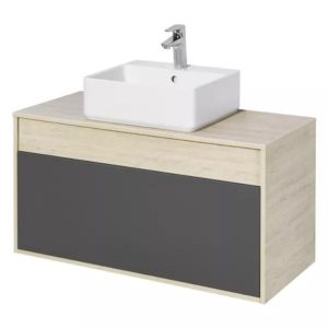 Тумба подвесная Aquaton Лофт Урбан 100 с раковиной GEOMETRY Серый графит / Дуб орегон 1A2477K1LQX60 Тумба подвесная Aquaton Лофт Урбан 100 с раковиной GEOMETRY Серый графит / Дуб орегон 1A2477K1LQX60