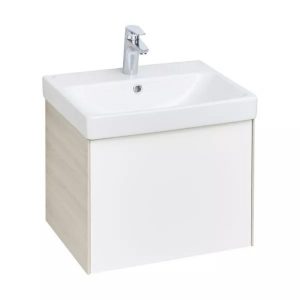 Тумба подвесная Aquaton Асти 55 с раковиной Адриана Белый / Ясень шимо 1A2631K0AXD70 Тумба подвесная Aquaton Асти 55 с раковиной Адриана Белый / Ясень шимо 1A2631K0AXD70