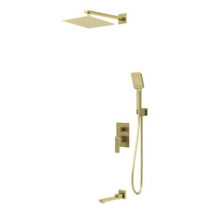 Душевая встройка Grossman Style с изливом Золото матовое 501.K35.05.320