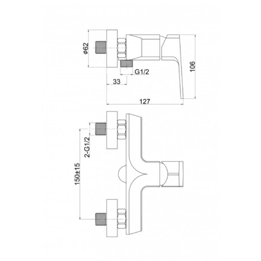Смеситель для душа Cersanit Wisla Хром глянцевый 63057 Смеситель для душа Cersanit Wisla Хром глянцевый 63057 — изображение 4