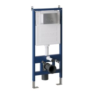 Инсталляция Grossman для скрытого монтажа унитаза + клавиша смыва Galaxy Хром матовый 97.01.110