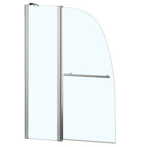 Шторка для ванны Azario Boston 100 Хром / Прозрачное AZ-142TB