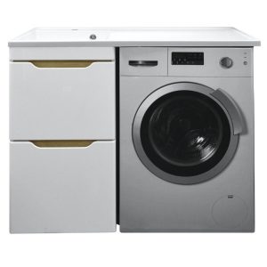 Тумба напольная Azario Magenta 110 левый под стиральную машину с раковиной CS00078394