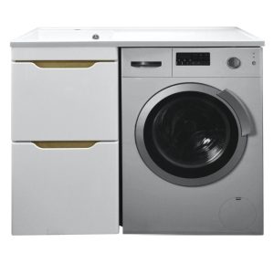 Тумба напольная Azario Magenta 120 левый под стиральную машину с раковиной CS00078395