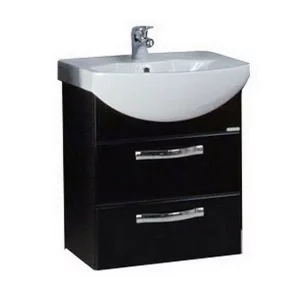 Тумба с раковиной Aquaton Ария 65 M черная 1A1233K0AA950 Тумба с раковиной Aquaton Ария 65 M черная 1A1233K0AA950