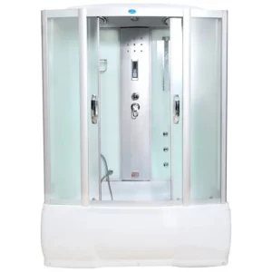 Душевая кабина Водный мир 170х85, Хром / Матовое, Высокий поддон