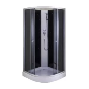 Душевая кабина Водный мир 80х80 ,Хром / Тонированное, Низкий поддон