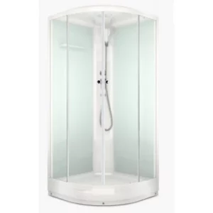 Душевая кабина Domani-Spa Delight Slim без электрики 80х80 Белый, Поддон низкий