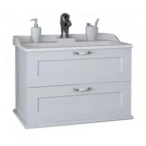 Тумба с раковиной Aquaton Леон 80 белая 1A1863K0LBPS0 Тумба с раковиной Aquaton Леон 80 белая 1A1863K0LBPS0