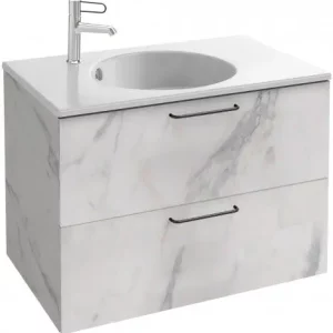 Тумба подвесная Jacob Delafon Odeon Rive Gauche 80 Белый мрамор Тумба подвесная Jacob Delafon Odeon Rive Gauche 80 Белый мрамор