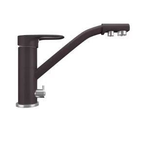 Смеситель для кухни Ulgran Quartz с подключением к фильтру UQ-010-06 Трюфель