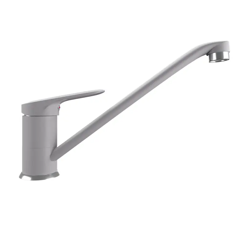 Смеситель для кухни Ulgran Quartz UQ-004-04 Платина Смеситель для кухни Ulgran Quartz UQ-004-04 Платина