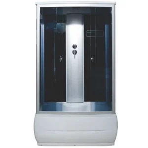 Душевая кабина Водный мир 120х80, Хром / Тонированное, Высокий поддон