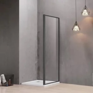 Душевая стенка Aquatek Ari 100 Черный / Прозрачное AQ ARI WA 10020BL