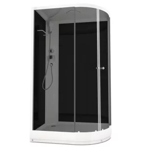 Душевая кабина Domani-Spa Delight Slim левая без электрики 120х80 Белый, Поддон низкий