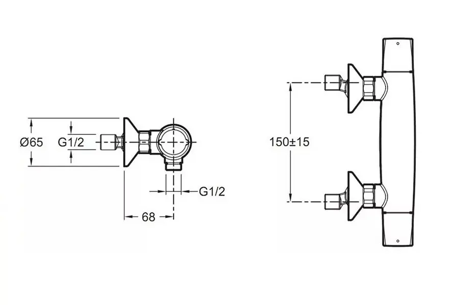 Смеситель для душа Jacob Delafon Elevation E18877-CP Смеситель для душа Jacob Delafon Elevation E18877-CP — изображение 2