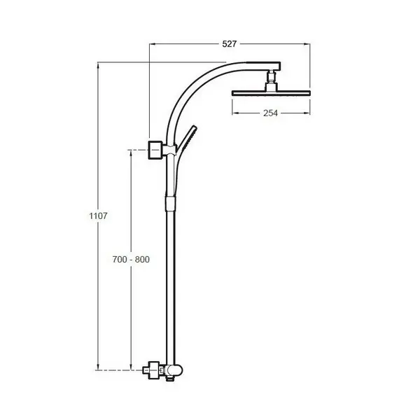 Душевая система Jacob Delafon Talan с термостатом E11717RU-CP Душевая система Jacob Delafon Talan с термостатом E11717RU-CP — изображение 2
