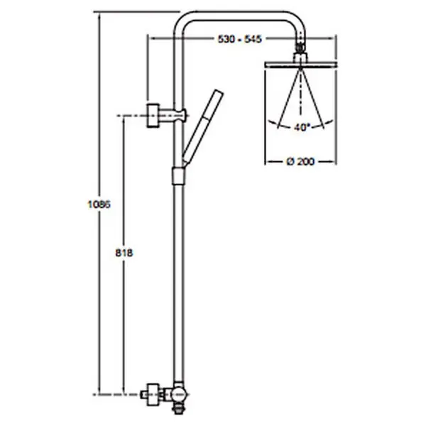 Душевая система Jacob Delafon Toobi с термостатом E15370-CP Душевая система Jacob Delafon Toobi с термостатом E15370-CP — изображение 2