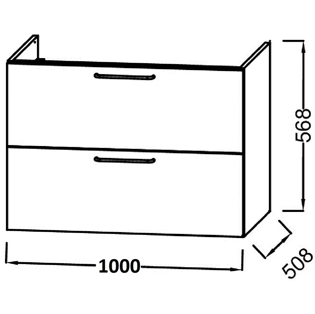 Тумба подвесная Jacob Delafon Odeon Rive Gauche 100 Белый Тумба подвесная Jacob Delafon Odeon Rive Gauche 100 Белый — изображение 2