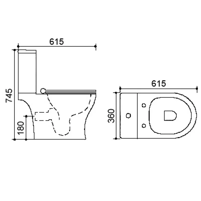 Унитаз-компакт Azario Verde Белый AZ-2224 Унитаз-компакт Azario Verde Белый AZ-2224 — изображение 3