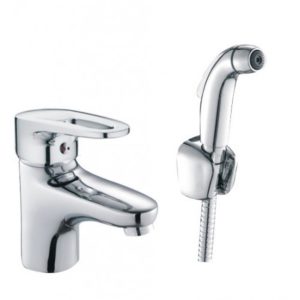 Смеситель с гигиеническим душем Haiba HB68 Хром глянцевый HB1268