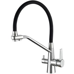 Смеситель для кухни Haiba HB855 Черный / Хром HB76855 Смеситель для кухни Haiba HB855 Черный / Хром HB76855