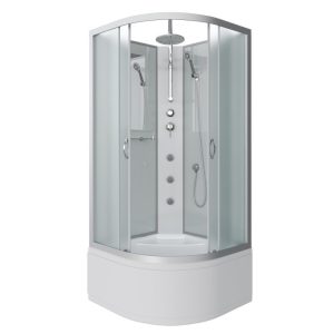 Ванна акриловая 1MarKa Dipsa 170х75 Белый 12017894 Душевая кабина Niagara Classic 80х80 Хром / Матовое NG-2307-14BKTG