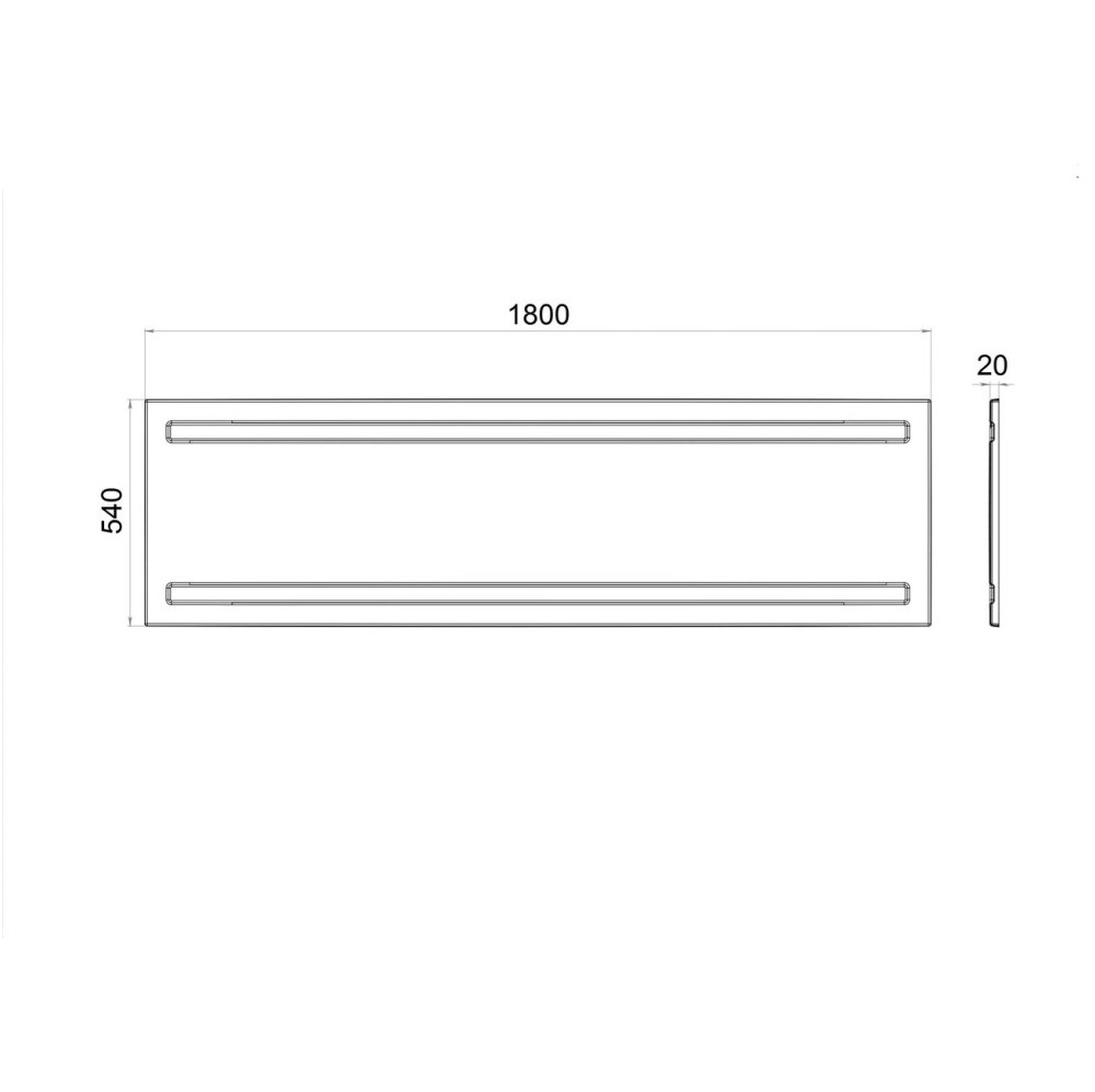 Панель фронтальная Niagara Atrio 180 Белый глянцевый NG-A180 Панель фронтальная Niagara Atrio 180 Белый глянцевый NG-A180 — изображение 4