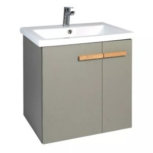 Тумба подвесная Viant Мюнхен 70 с раковиной Como Хаки VMUN70COH-T2STP