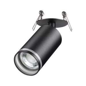 Cветильник встраиваемый NovoTech Ular IP20 GU10 9W 220V Черный 370881