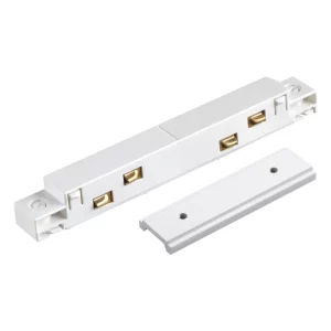 Cоединитель с токопроводом прямой NovoTech Flum IP20 48V Белый 135102