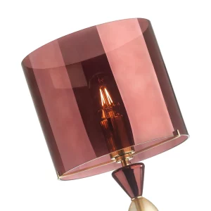 Абажур для высокой лампы Odeon Light Exclusive Tower Бордовый/Стекло 4868/1S